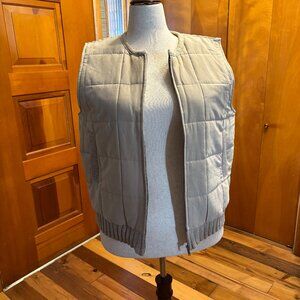 NWT Quilted Khaki Vest 1X